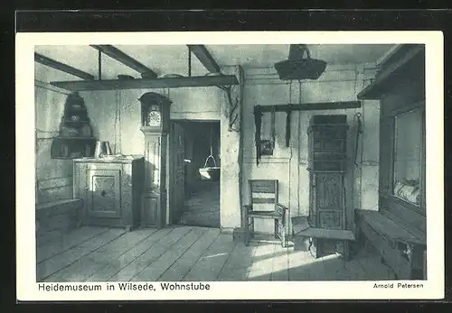 AK Wilsede, Wohnstube im Heidemuseum