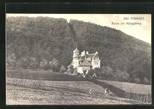 AK Bad Pyrmont, Partie am Königsberg