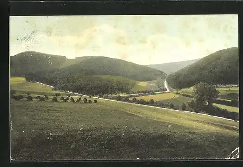 AK Bad Pyrmont, Partie bei Friedensthal