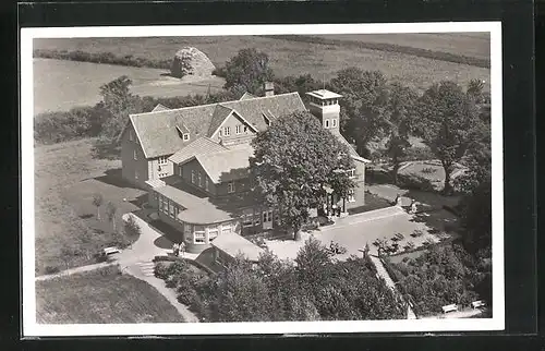AK Bruhnskoppel /Holstein, Hermann-Jeddicke-Heim in der Vogelschau
