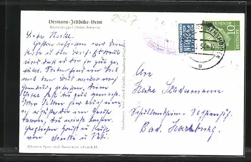 AK Bruhnskoppel /Holstein, Hermann-Jeddicke-Heim in der Vogelschau
