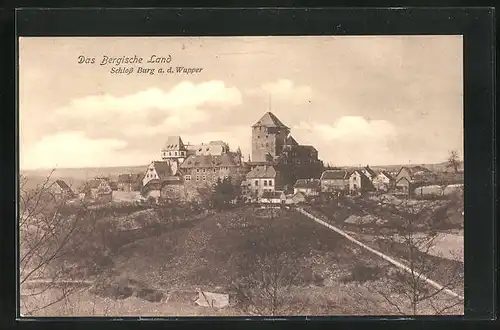 AK Solingen-Burg /Wupper, Schloss Burg, Bergisches Land