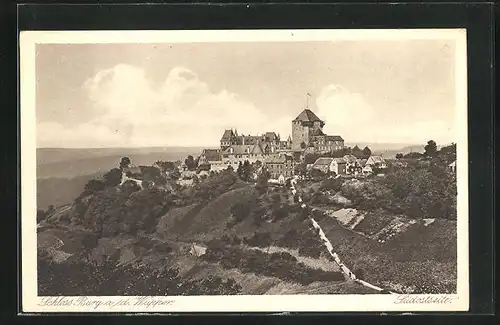 AK Solingen-Burg /Wupper, Schloss Burg, Südostseite