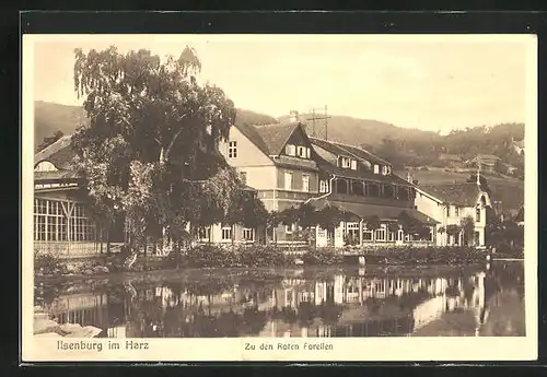 AK Ilsenburg /Harz, Gasthaus Zu den roten Forellen
