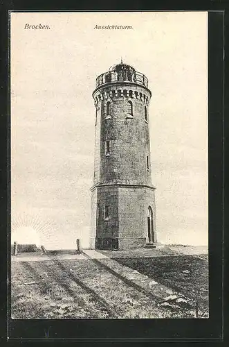 AK Brocken, Aussichtsturm, Turm-Einlasskarte