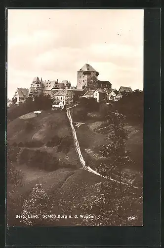 AK Burg /Wupper, Blick auf Schloss Burg