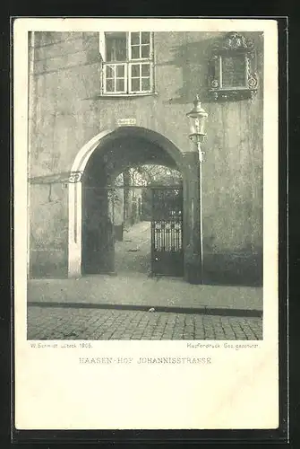 AK Lübeck, Haasen-Hof, Johannisstrasse
