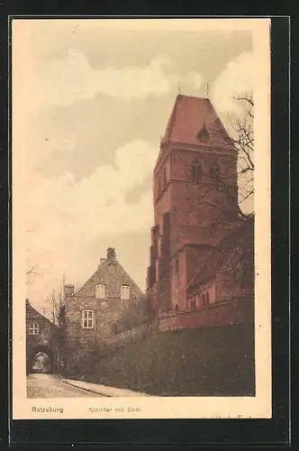 AK Ratzeburg i. Lbg., Steintor mit Dom