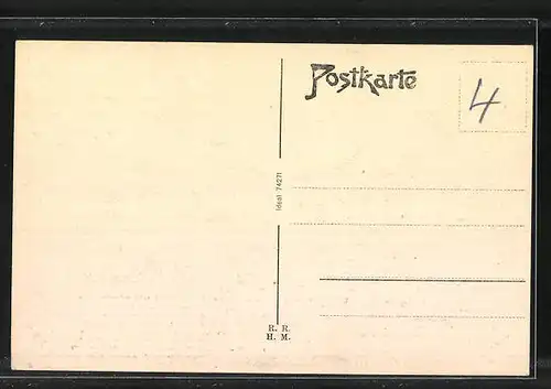 AK Hann. Münden, Ortsansicht aus der Vogelschau, Weserlied-Text