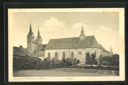 AK Corvey b. Höxter, Ansicht der Kirche