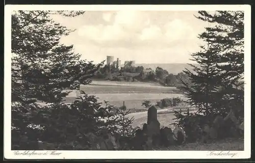 AK Karlshafen /Weser, Blick auf die Kruckenburg