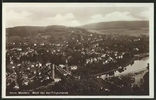 AK Hann. Münden, Blick von der Tillyschanze
