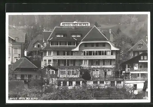 AK Spiez, Hôtel des Alpes