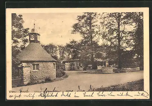 AK Bad Harzburg, Verkehrstempel am Gasthaus Schafferhaus