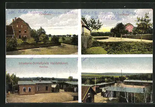 AK Haidehäuser, Infanterie-Schiessplatz, Forsthaus, Kantine