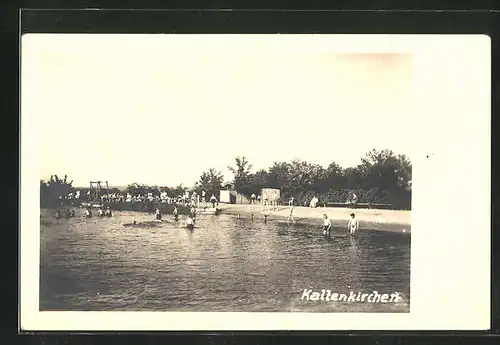 Foto-AK Kaltenkirchen, Schwimmbad mit Badegästen