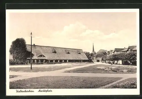 AK Kaltenkirchen, Ortspartie am Marktplatz