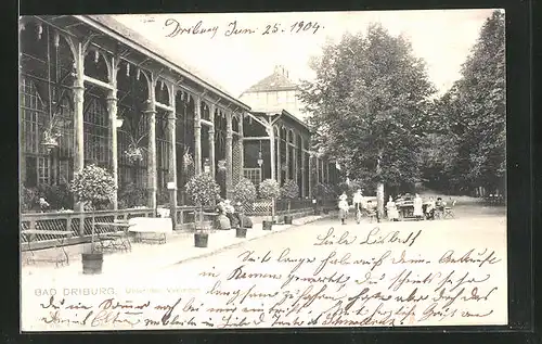 AK Bad Driburg, Trinkhalle unter den Veranden