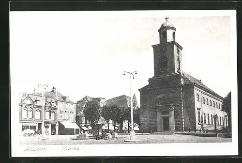 AK Husum, Blick zur Kirche