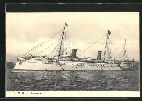 AK Kriegsschiff S. M. Y. Hohenzollern in Fahrt