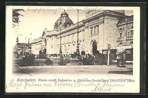 AK Düsseldorf, Kunstpalast, Rhein.-westf. Industrie u. Gewerbe-Ausstellung 1902