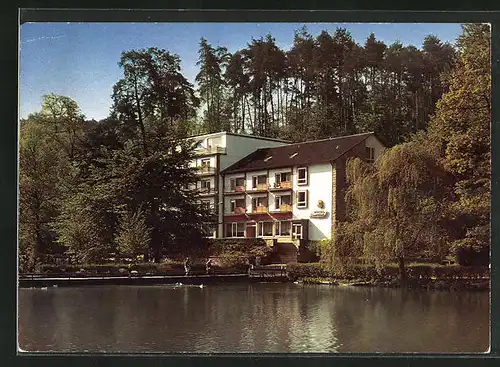 Foto-AK Bad Bergzabern, Hotel Seeblick Familienbesitz Neubrech-Funk