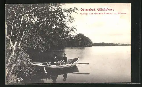 AK Glücksburg, Gasthhaus Ruthethal am Mühlensee