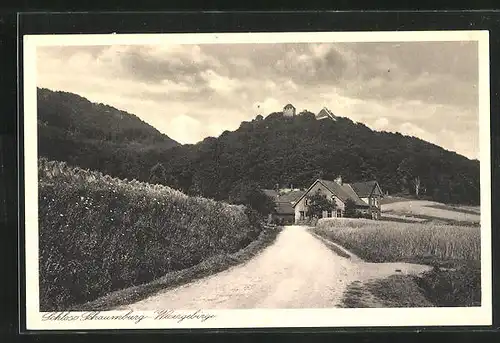 AK Rinteln, Landstrasse in Richtung Schloss Schaumburg