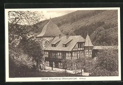 AK Rinteln, die Vorburg von Schloss Schaumburg