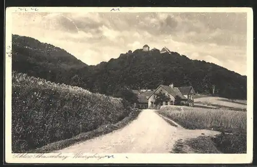 AK Rinteln, Landstrasse in Richtung Schloss Schaumburg