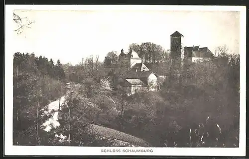 AK Rinteln, Ansicht von Schloss Schaumburg