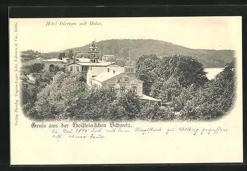 AK Malente, Hotel Diecksee mit Holm