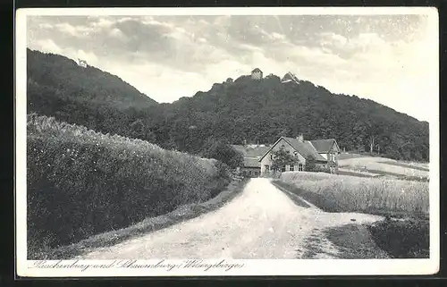 AK Rinteln, Landstrasse nach Schloss Schaumburg und Paschenburg