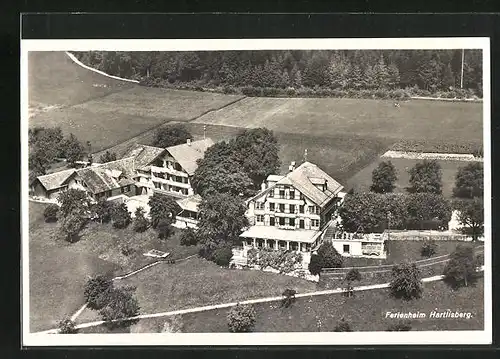 AK Steffisburg, Hartlisberg, Fliegeraufnahme vom Ferienheim