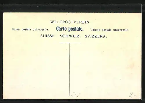 AK Briefmarken und Wappen der Schweiz