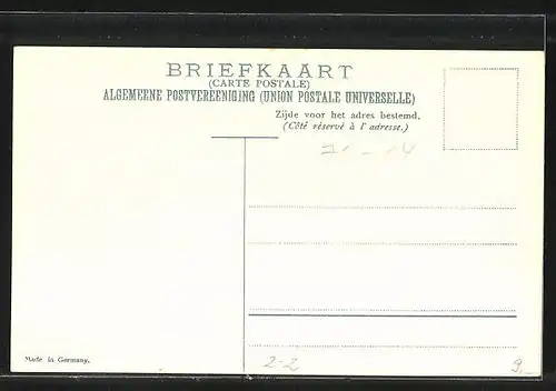 AK Briefmarken und Wappen von Niederländisch-Indien mit Landkarte