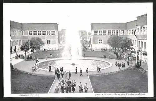 AK Düsseldorf, Gesolei-Ausstellung 1926, Neue Kunstausstellung mit Empfangsgebäude