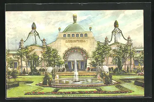 AK Nürnberg, Bayer. Jubil.-Landes-Ausstellung 1906, Staatsgebäude