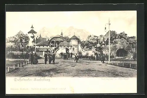 AK Düsseldorf, Idustrie- u. Gewerbe-Ausstellung 1902, Suldenthal und Zillerthal
