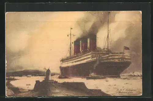 AK Passagierschiff RMS Berengaria, Cunard Line