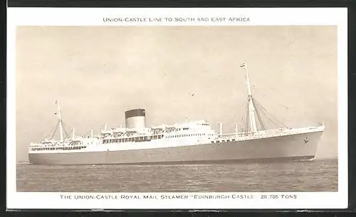 AK Passagierschiff Union-Castle Line Edinburgh Castle to South and East Africa