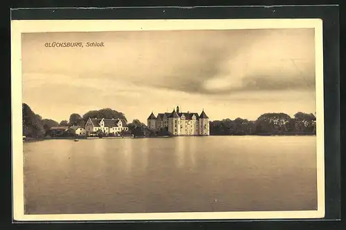 AK Glücksburg, Schloss von der Seeseite aus