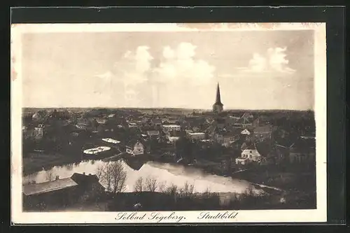 AK Bad Segeberg, Stadtbild aus der Vogelschau