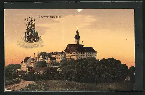 AK Andechs, Klosteransicht