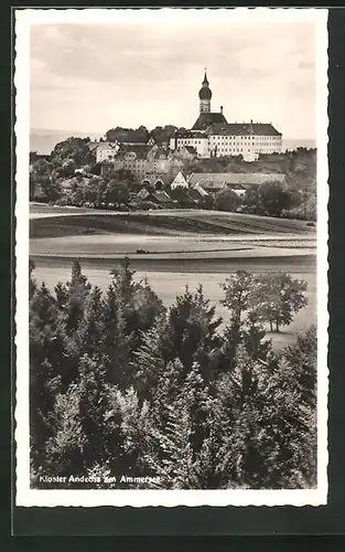 AK Andechs, Rokokokirche Kloster Andechs am Ammersee