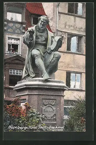AK Nürnberg, Hans Sachs-Denkmal