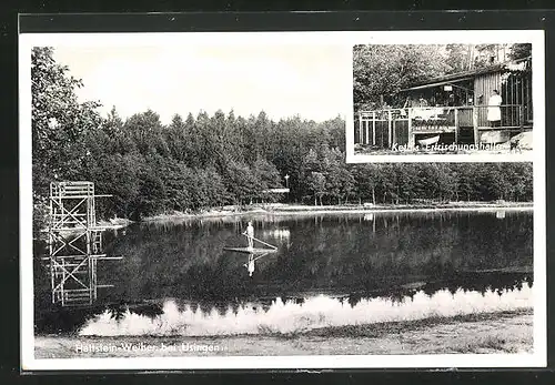 AK Usingen, Gasthaus Keth`s Erfrischungshalle, Hattstein-Weiher