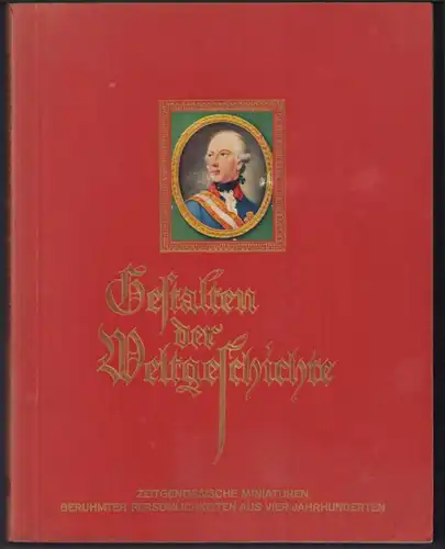 Sammelalbum 111 Seiten, Gestalten der Weltgeschichte, Portrait Karl V., Martin Luther, Heinrich VII. u.a.