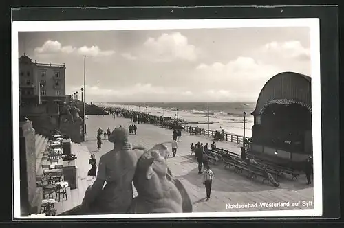 AK Westerland /Sylt, Strandpromenade