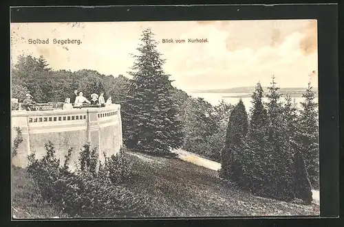 AK Bad Segeberg, Blick vom Kurhotel